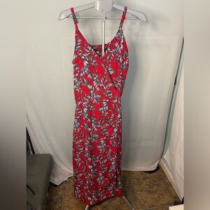 Hazel Red Floral Women's maxi Dress‎ size large
